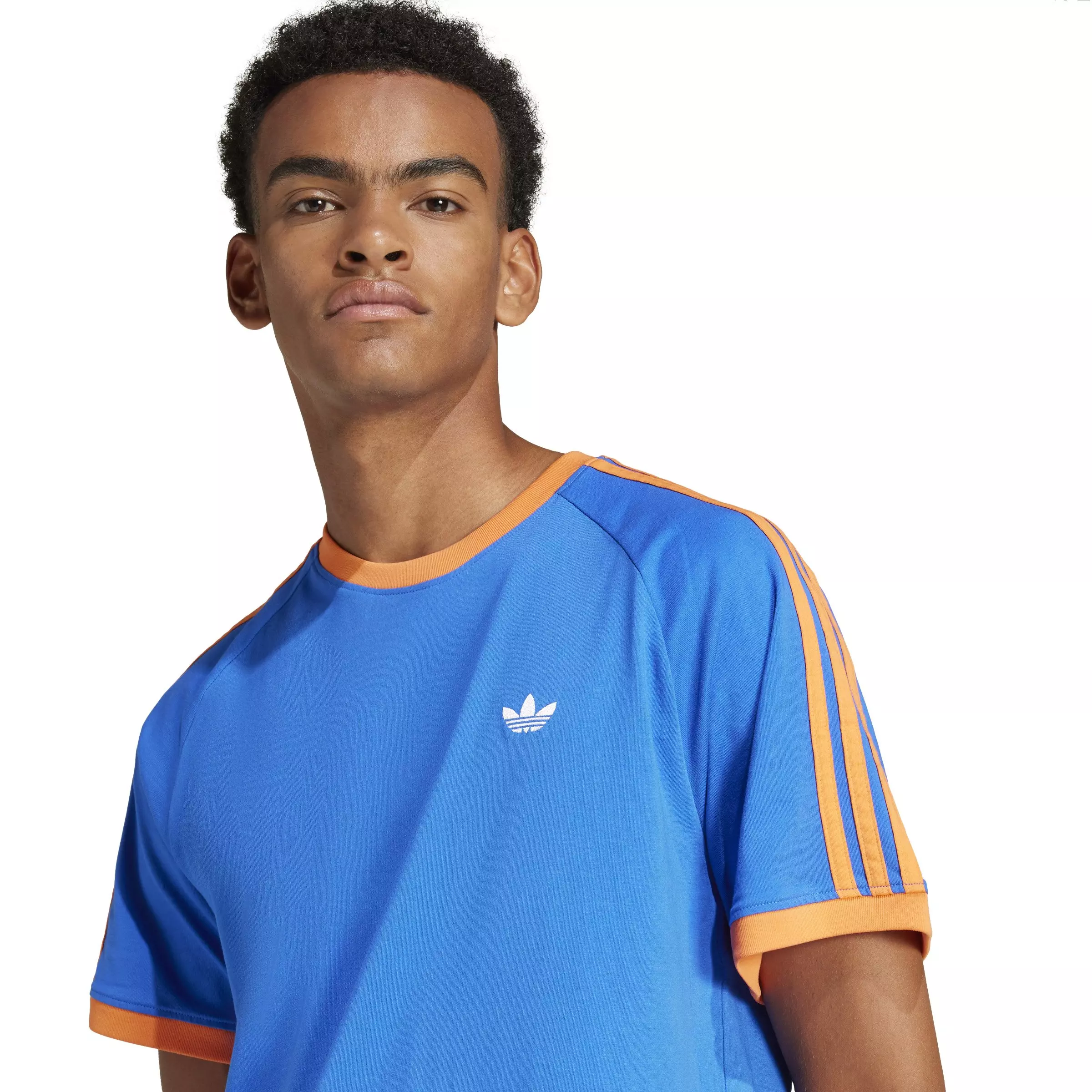 adidas Originals Men's Monogram Cali Tee-Blue - BLUE