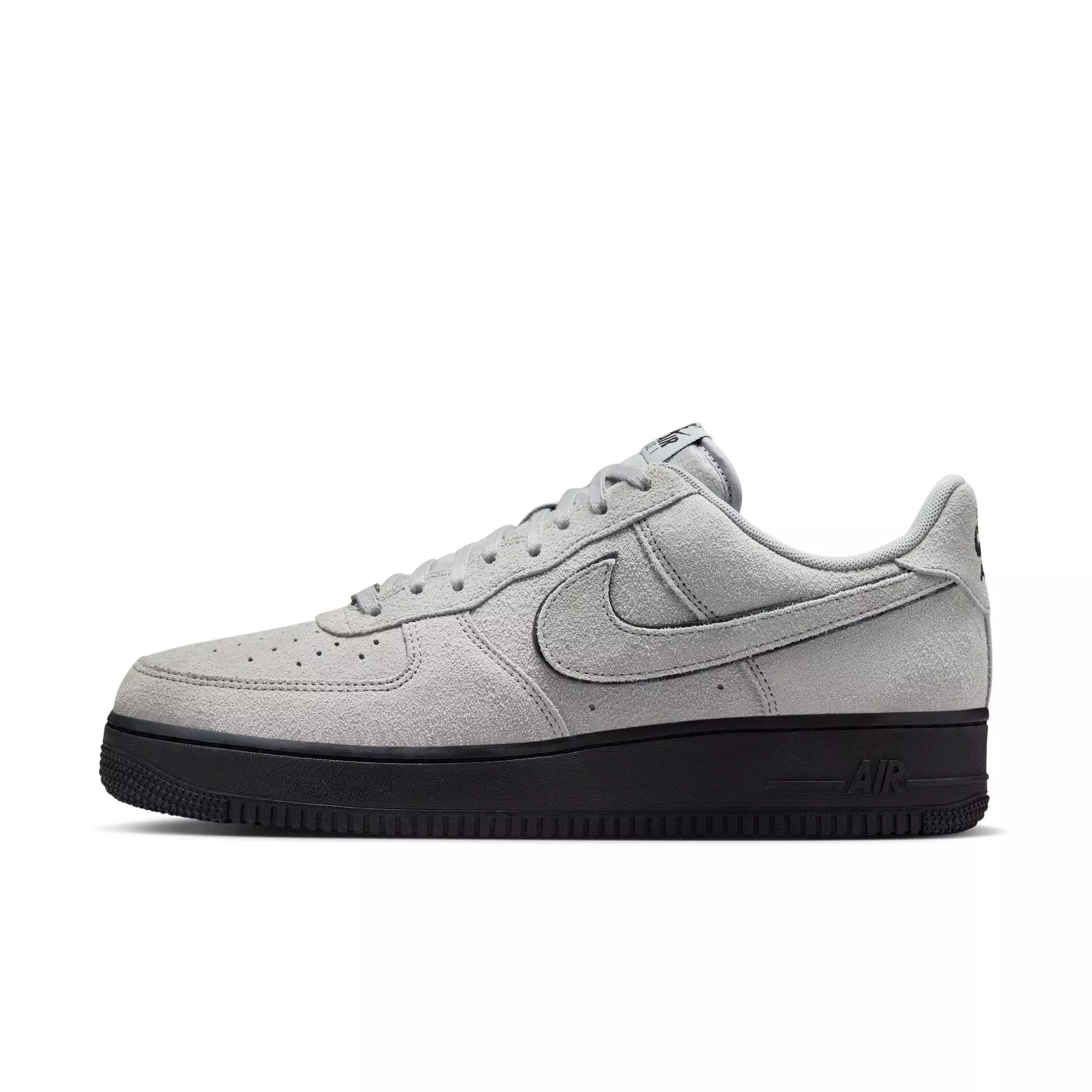 Nike Air Force 1 '07 LV8 "Lt Smoke Grey/White" Men's Shoe - GREY/BLACK