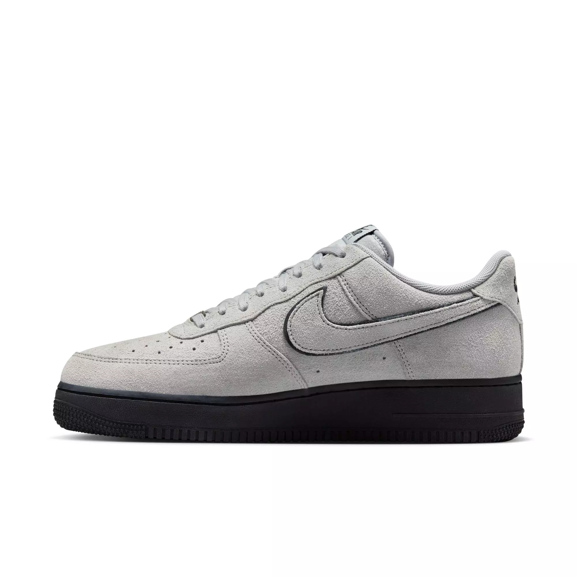 Nike Air Force 1 '07 LV8 "Lt Smoke Grey/White" Men's Shoe - GREY/BLACK