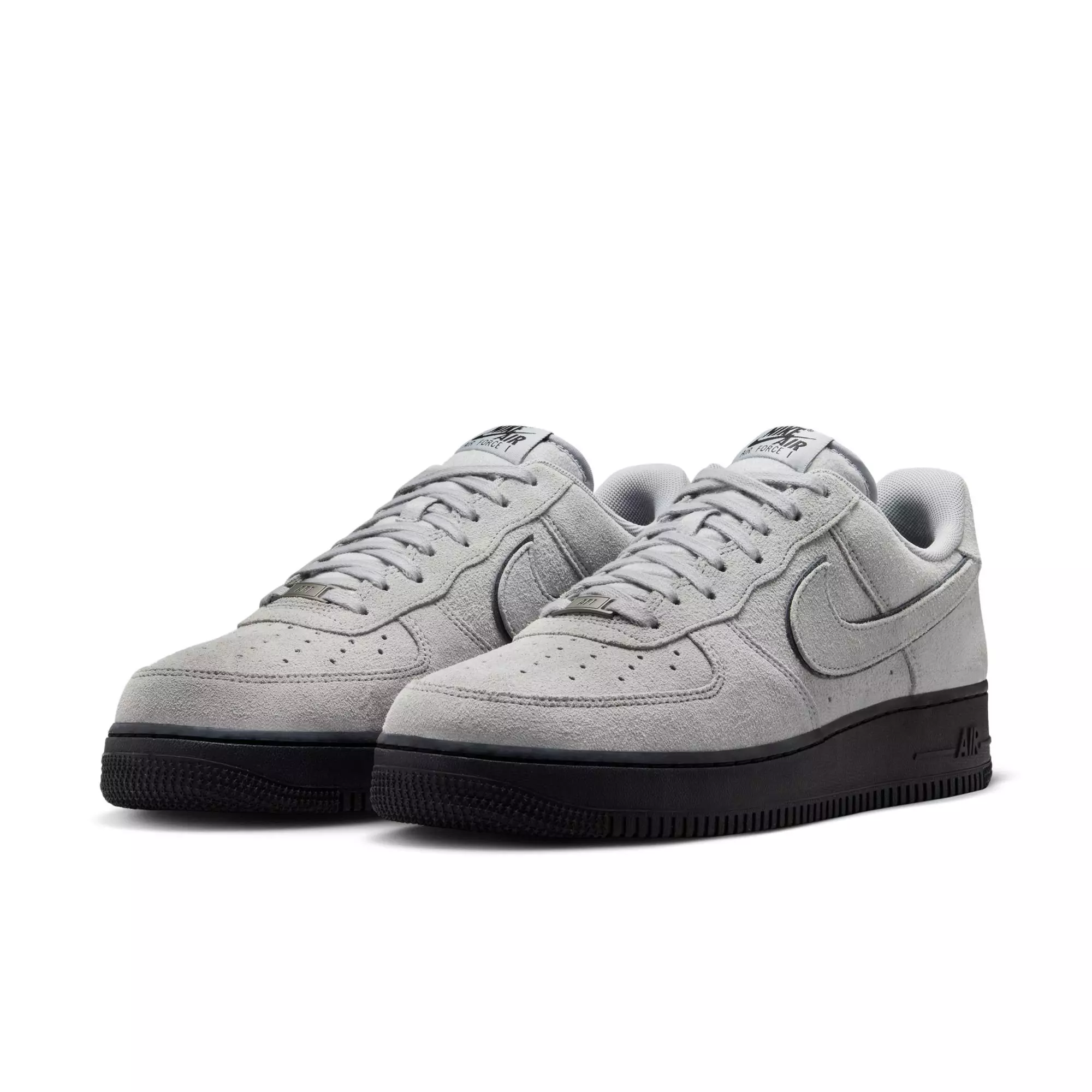 Nike Air Force 1 '07 LV8 "Lt Smoke Grey/White" Men's Shoe - GREY/BLACK