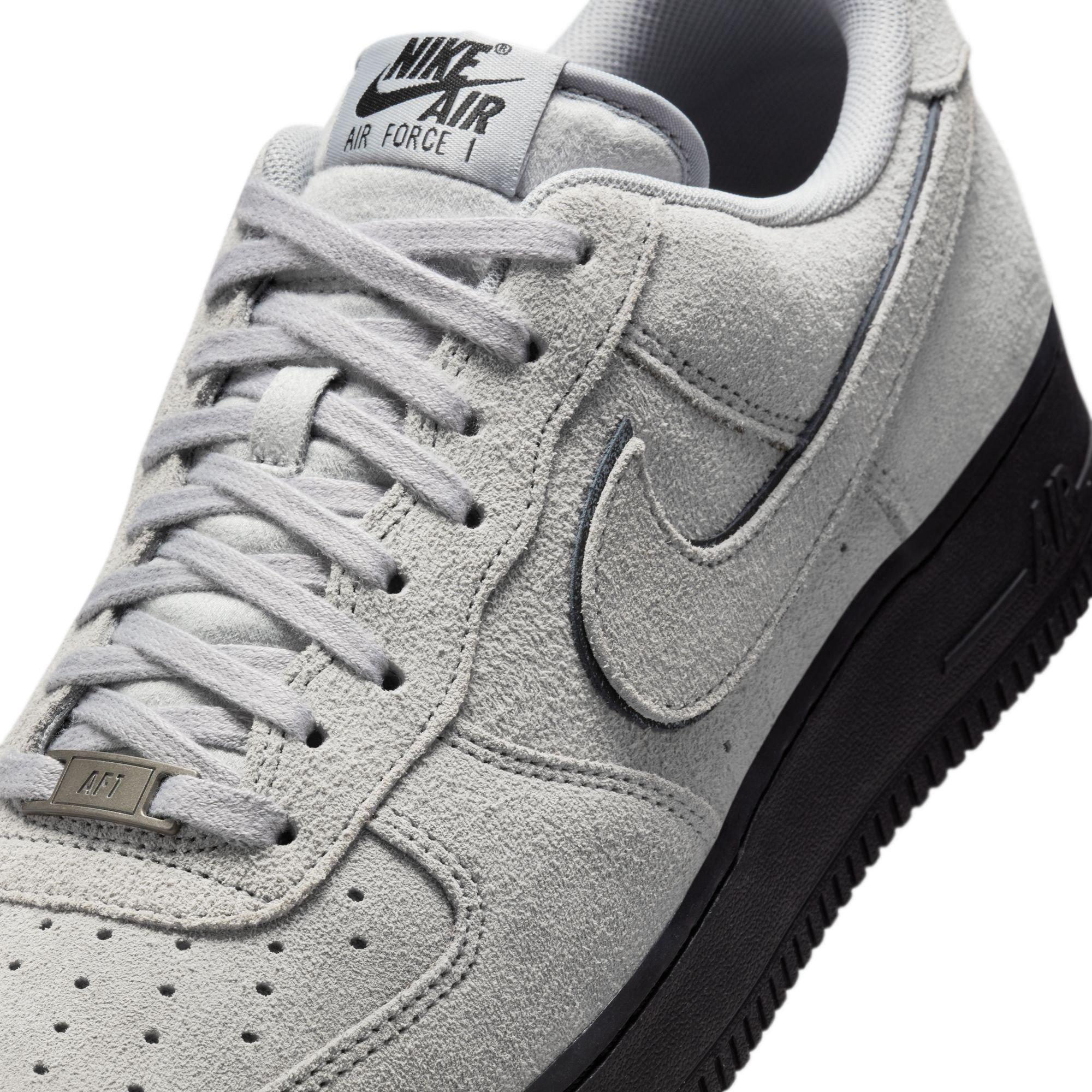 Nike Air Force 1 '07 LV8 "Lt Smoke Grey/White" Men's Shoe - GREY/BLACK Thumbnail View 10