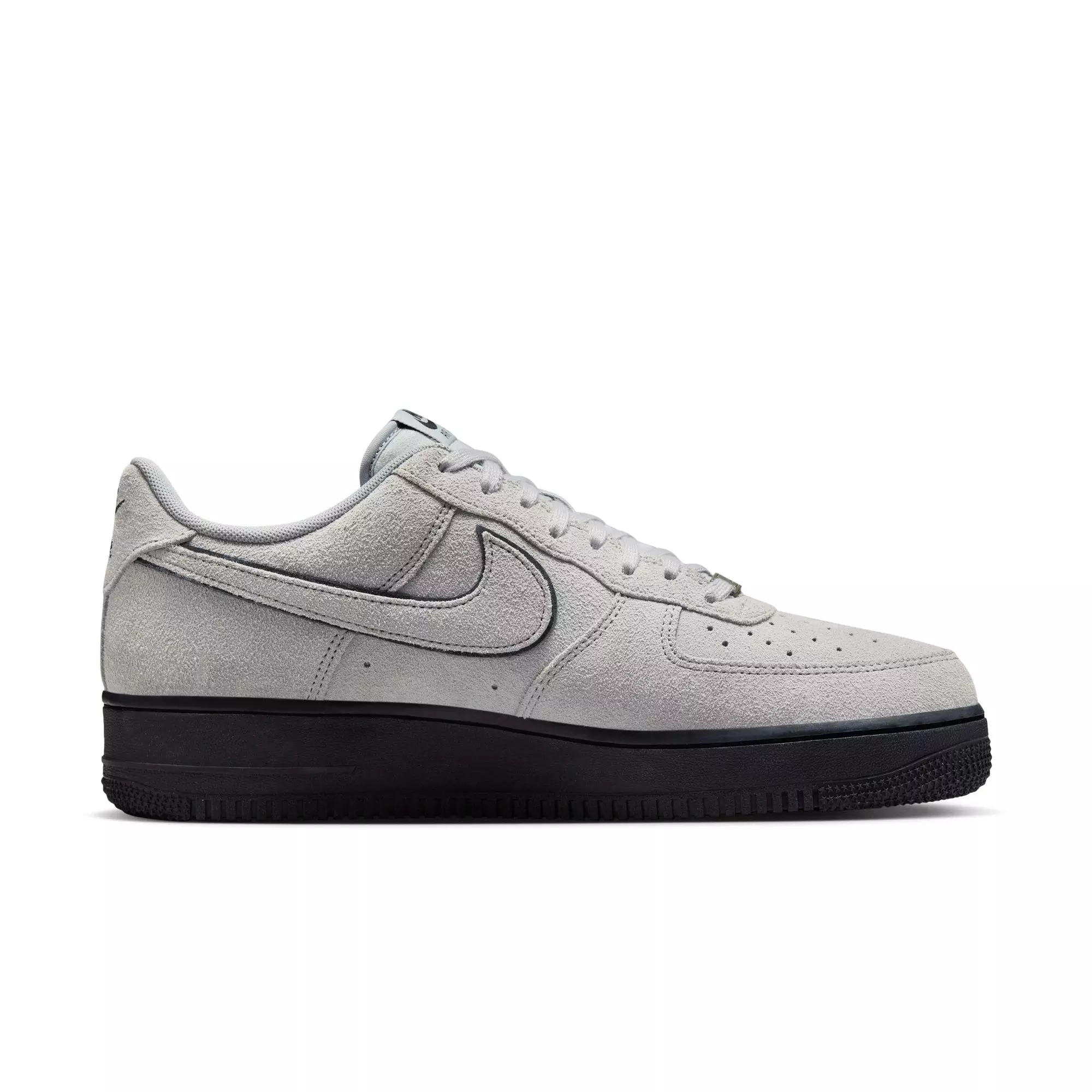 Nike Air Force 1 '07 LV8 "Lt Smoke Grey/White" Men's Shoe - GREY/BLACK