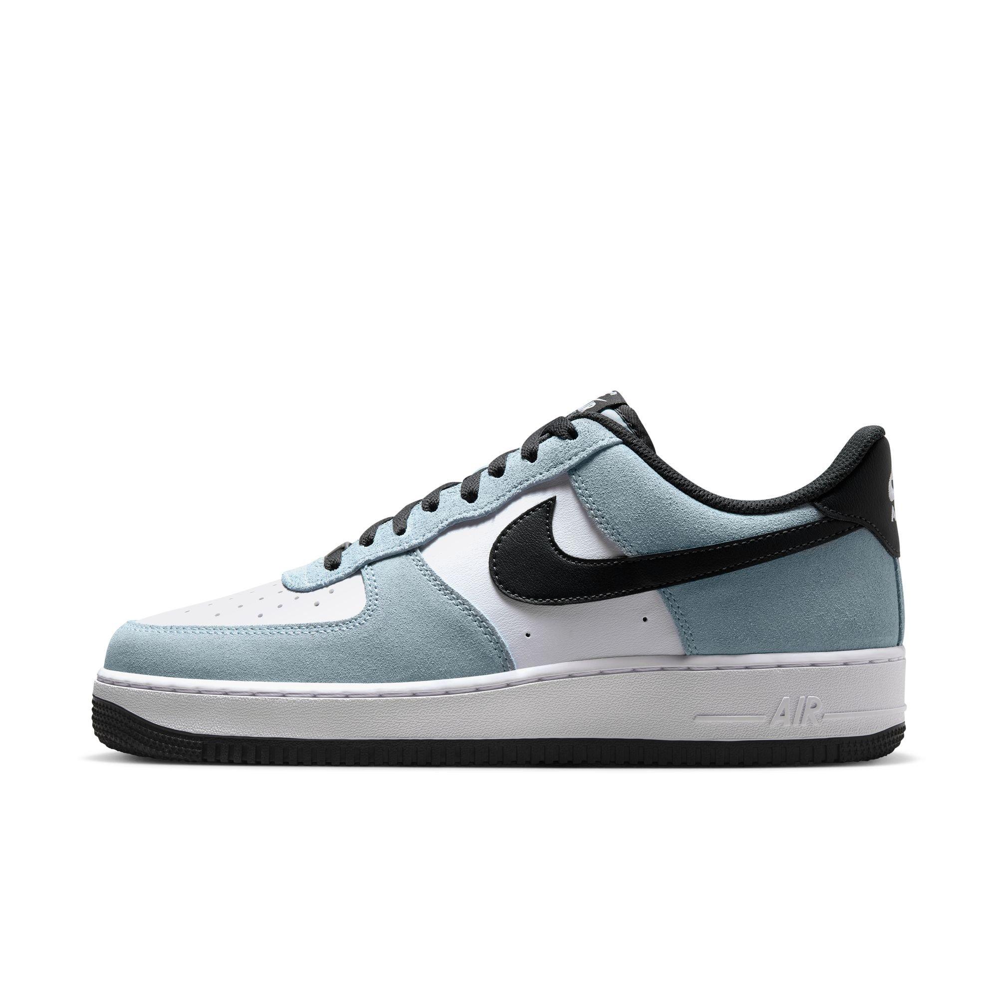 Nike Air Force 1 '07 LV8 "Lt Armory Blue/Anthracite/White" Men's Shoe - LT BLUE/WHITE Thumbnail View 3