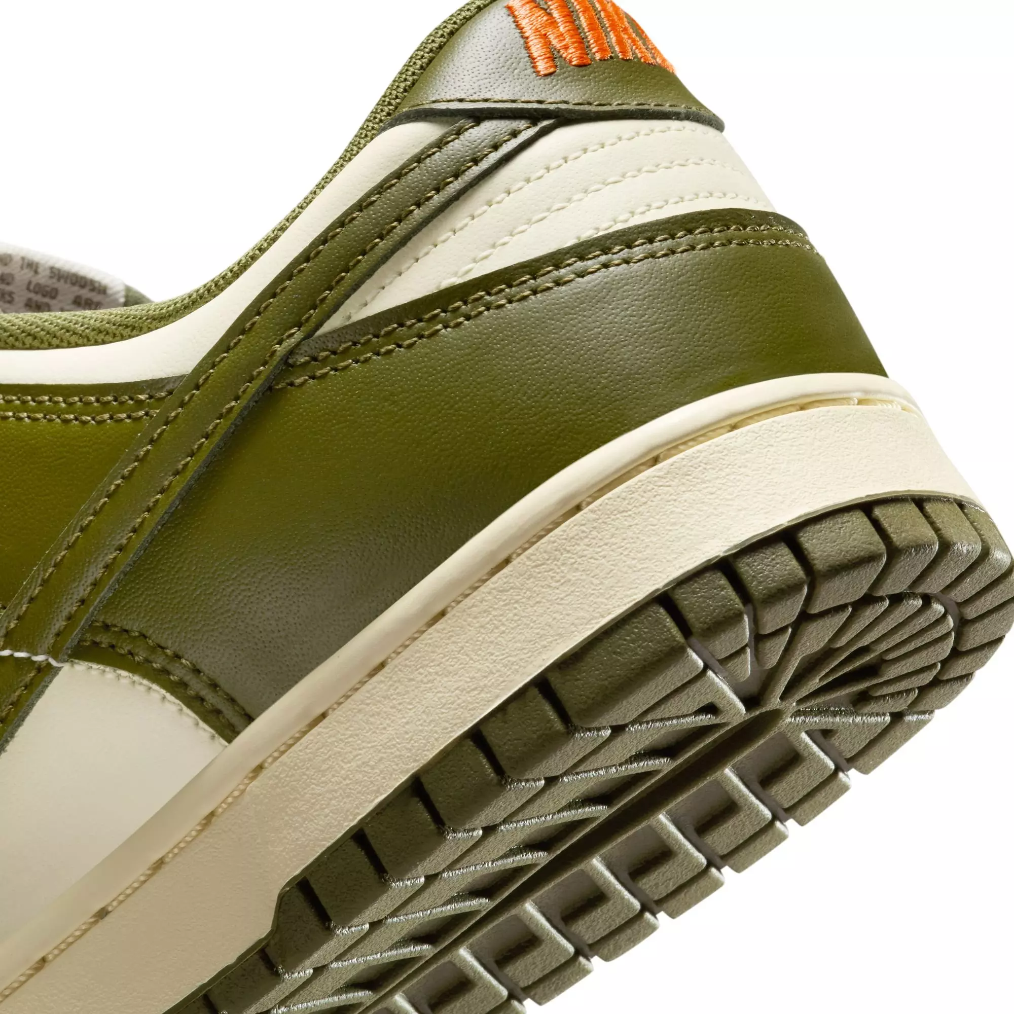 Nike Dunk Low Retro "Coconut Milk/Rough Green/Electro Orange" Men's Shoe - GREEN/BEIGE