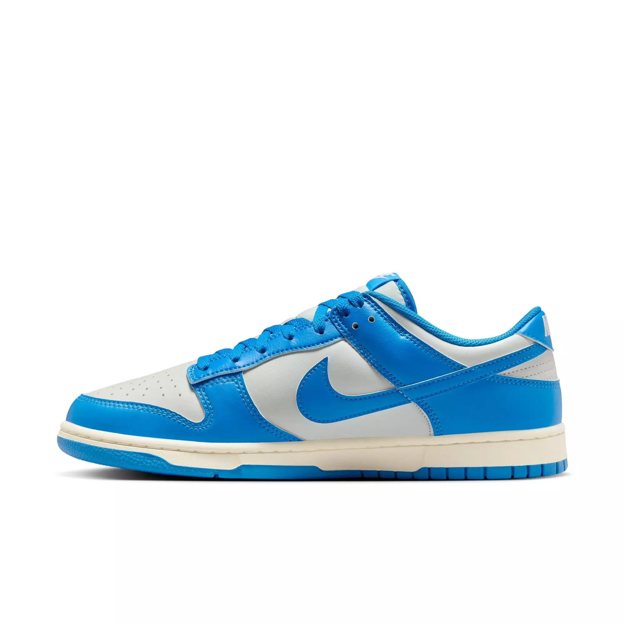 Nike Dunk Low Retro "Light Silver/Lt Photo Blue/Sail" Men's Shoe - SILVER/BLUE