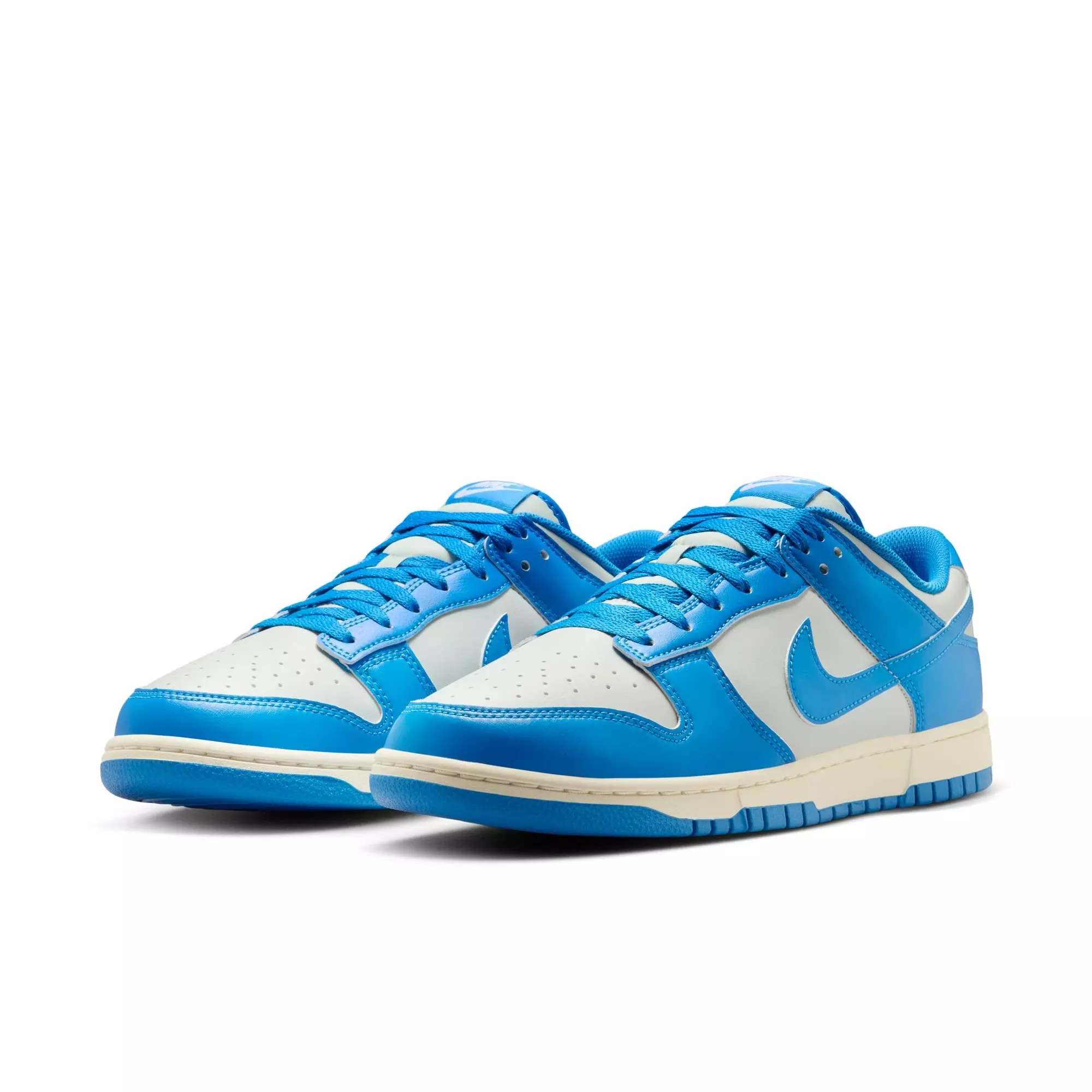 Nike Dunk Low Retro "Light Silver/Lt Photo Blue/Sail" Men's Shoe - SILVER/BLUE