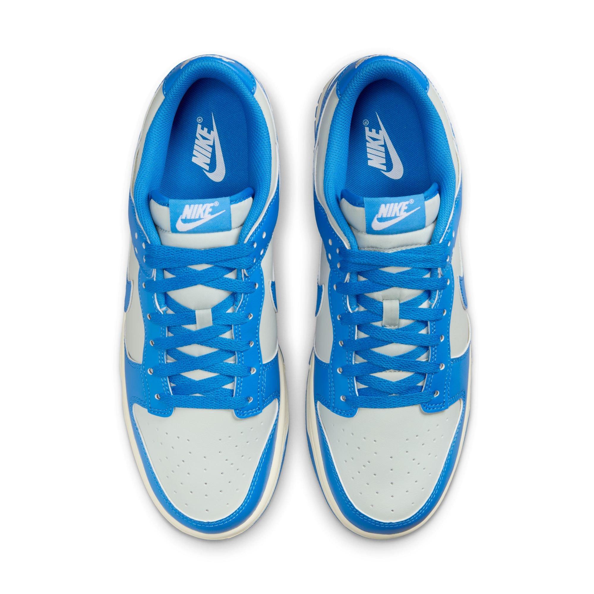Nike Dunk Low Retro "Light Silver/Lt Photo Blue/Sail" Men's Shoe - SILVER/BLUE Thumbnail View 6