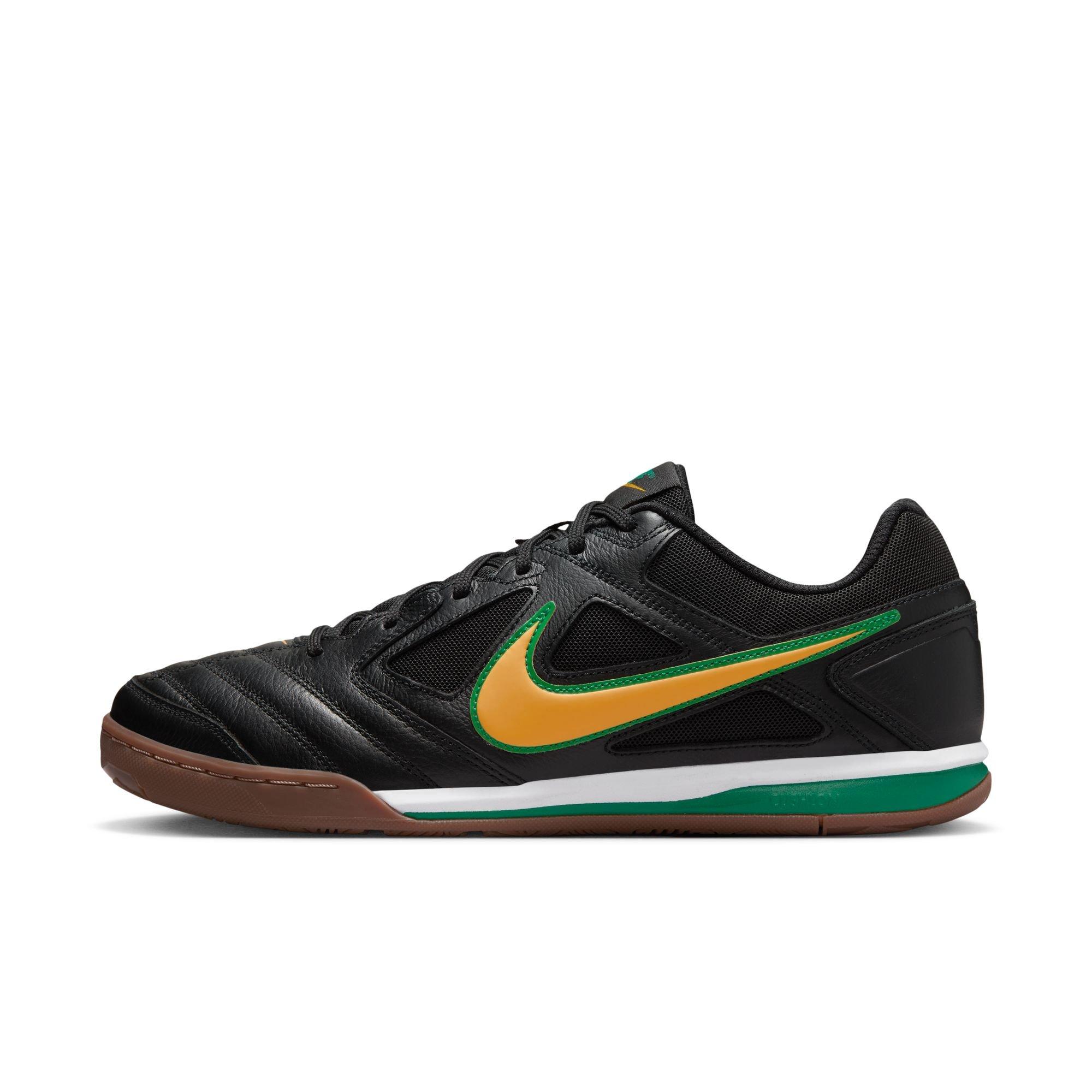 Nike Gato "Black/Varsity Maize/White/Gum Dark Brown" Men's Shoe - WHITE/RED Thumbnail View 3