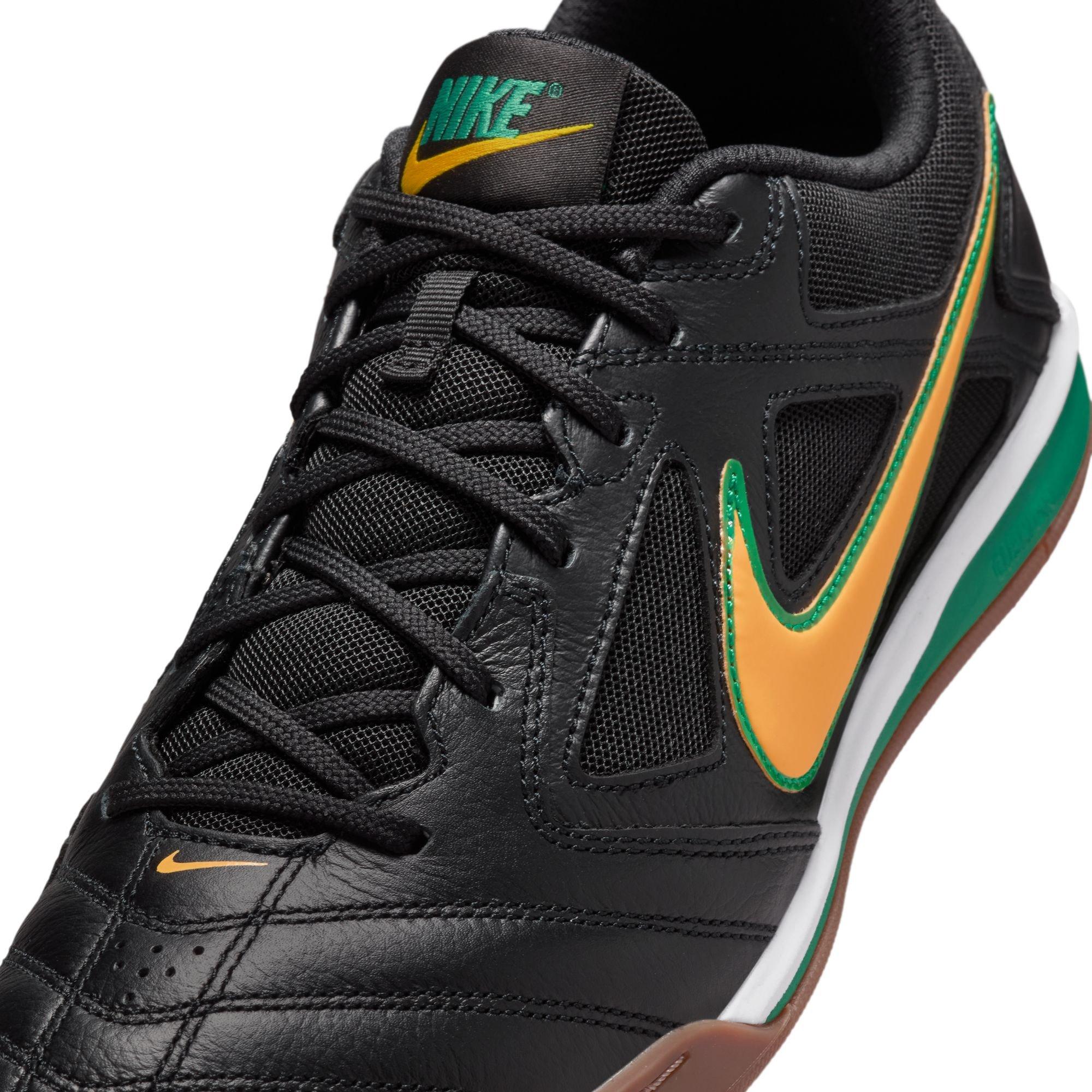 Nike Gato "Black/Varsity Maize/White/Gum Dark Brown" Men's Shoe - WHITE/RED Thumbnail View 9