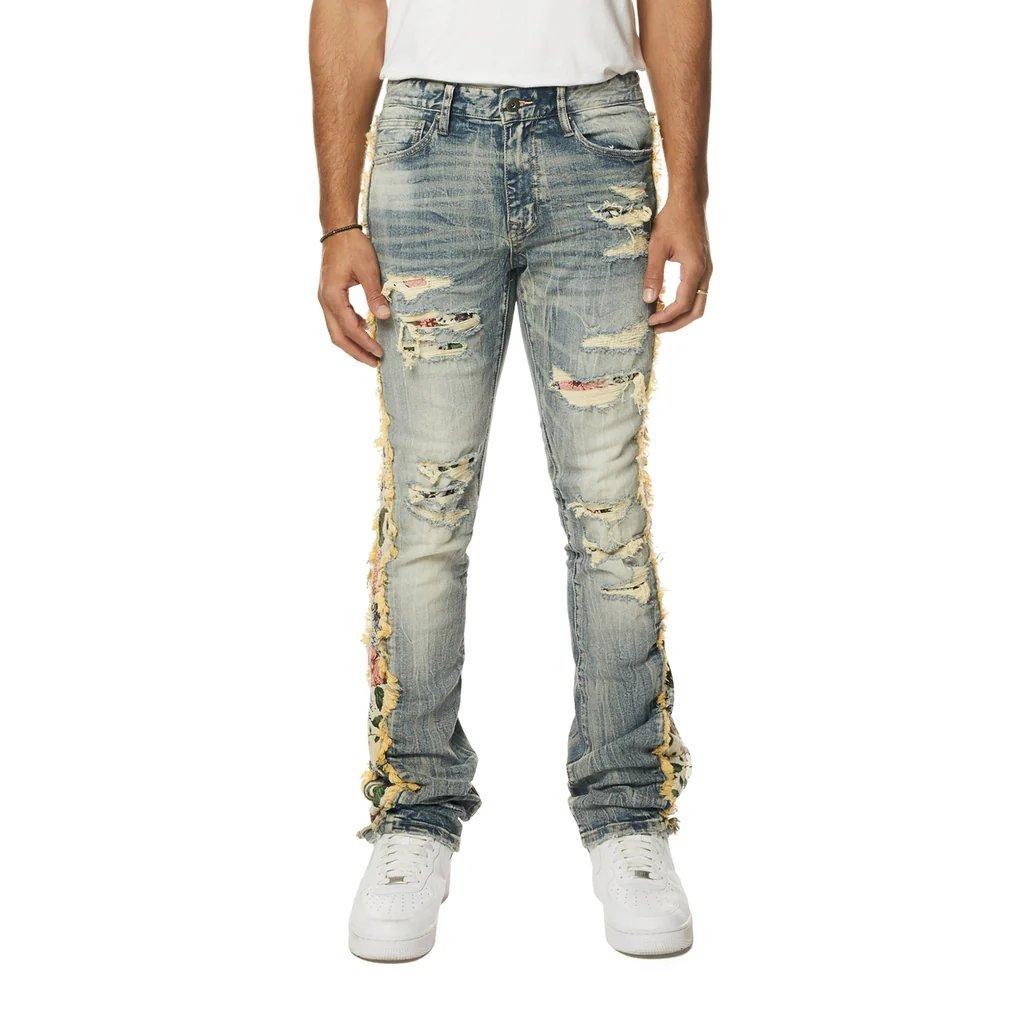 Smoke Rise Men's Tapestry Straight Fit Denim Jeans