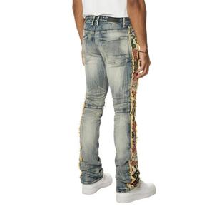 Smoke Rise Men's Tapestry Straight Fit Denim Jeans - Hillside Blue