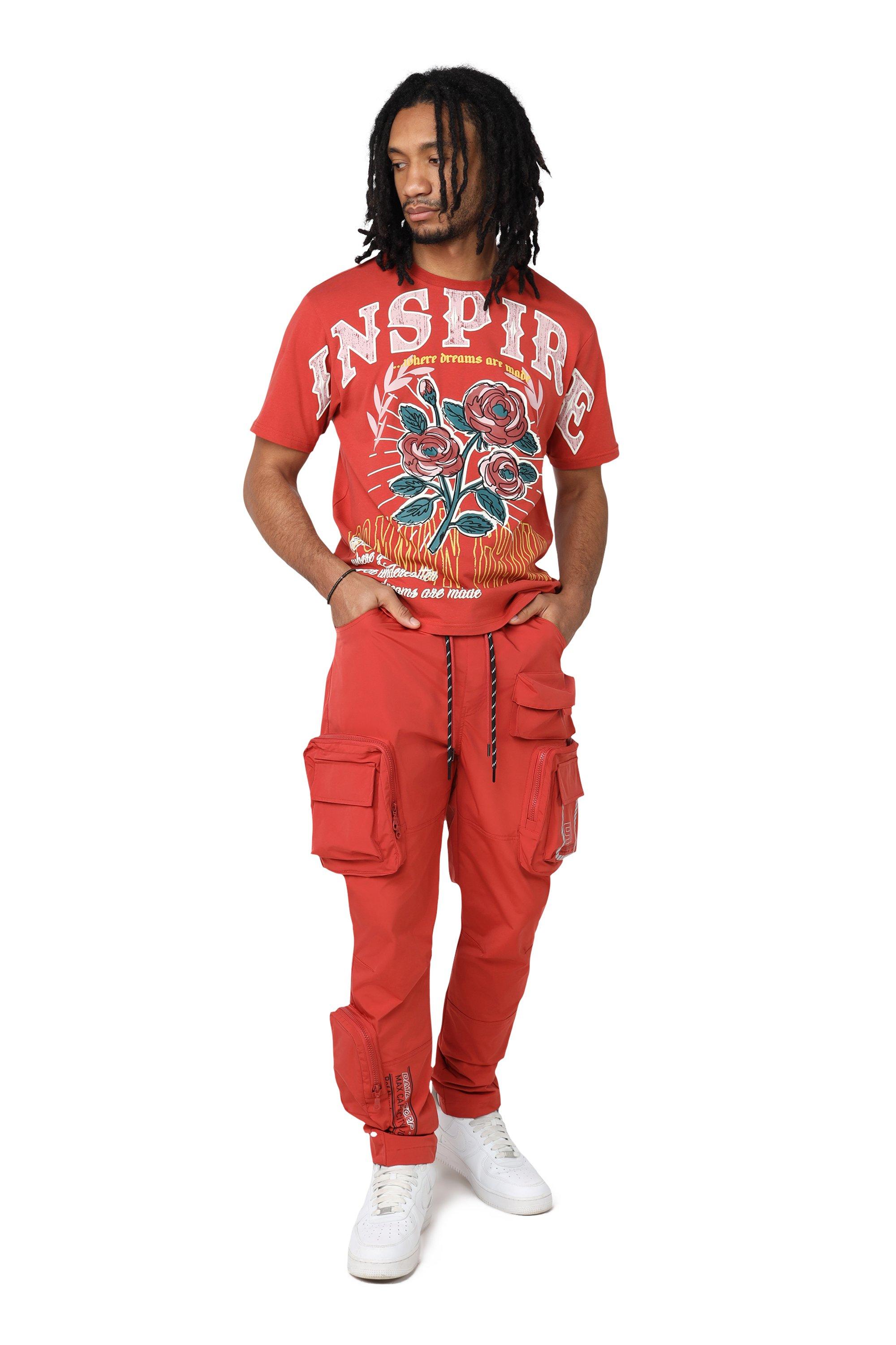 Smoke Rise Men's Utility Nylon Cargo Pants - Rust - RUST Thumbnail View 4