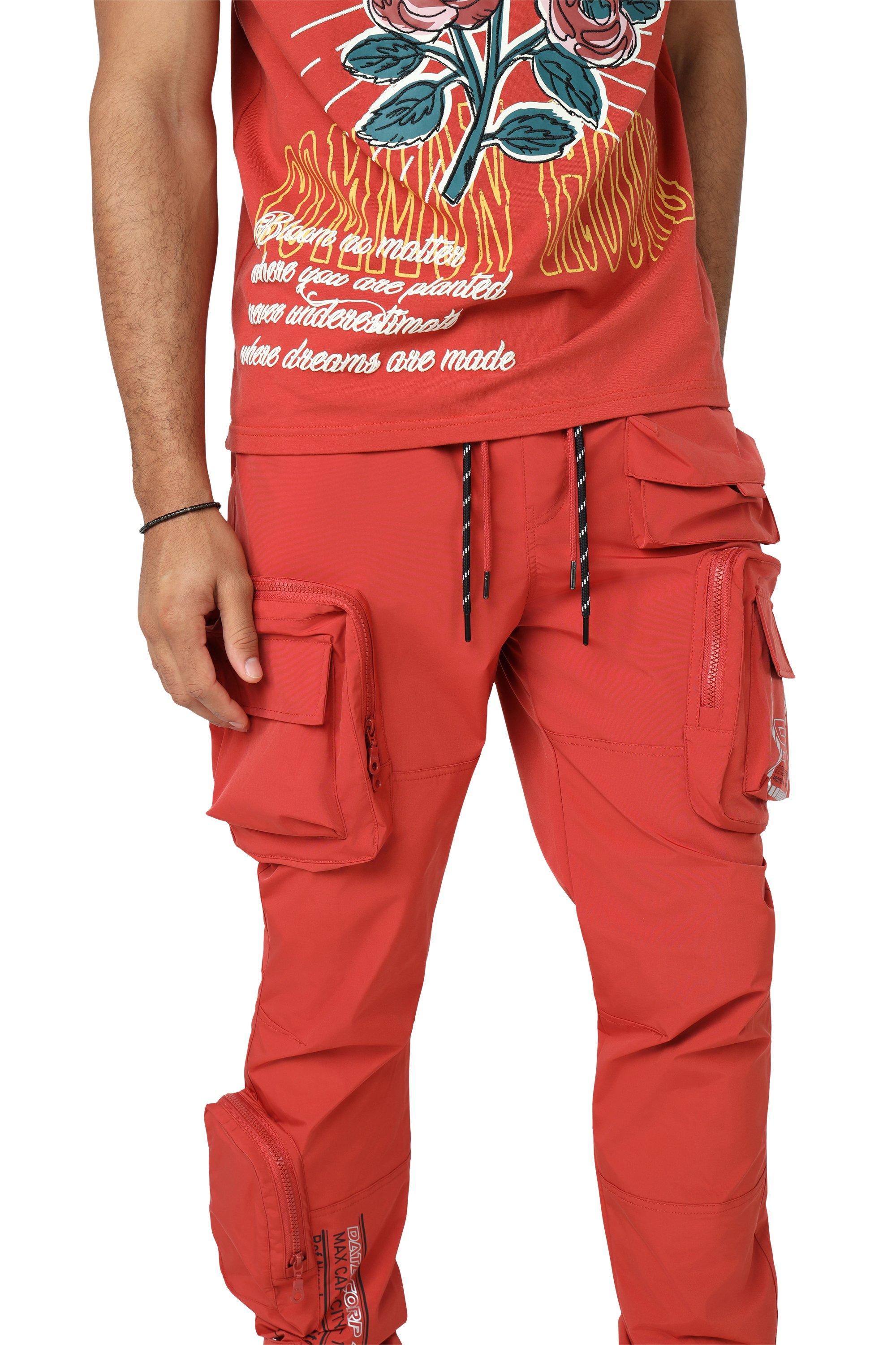 Smoke Rise Men's Utility Nylon Cargo Pants - Rust - RUST Thumbnail View 7