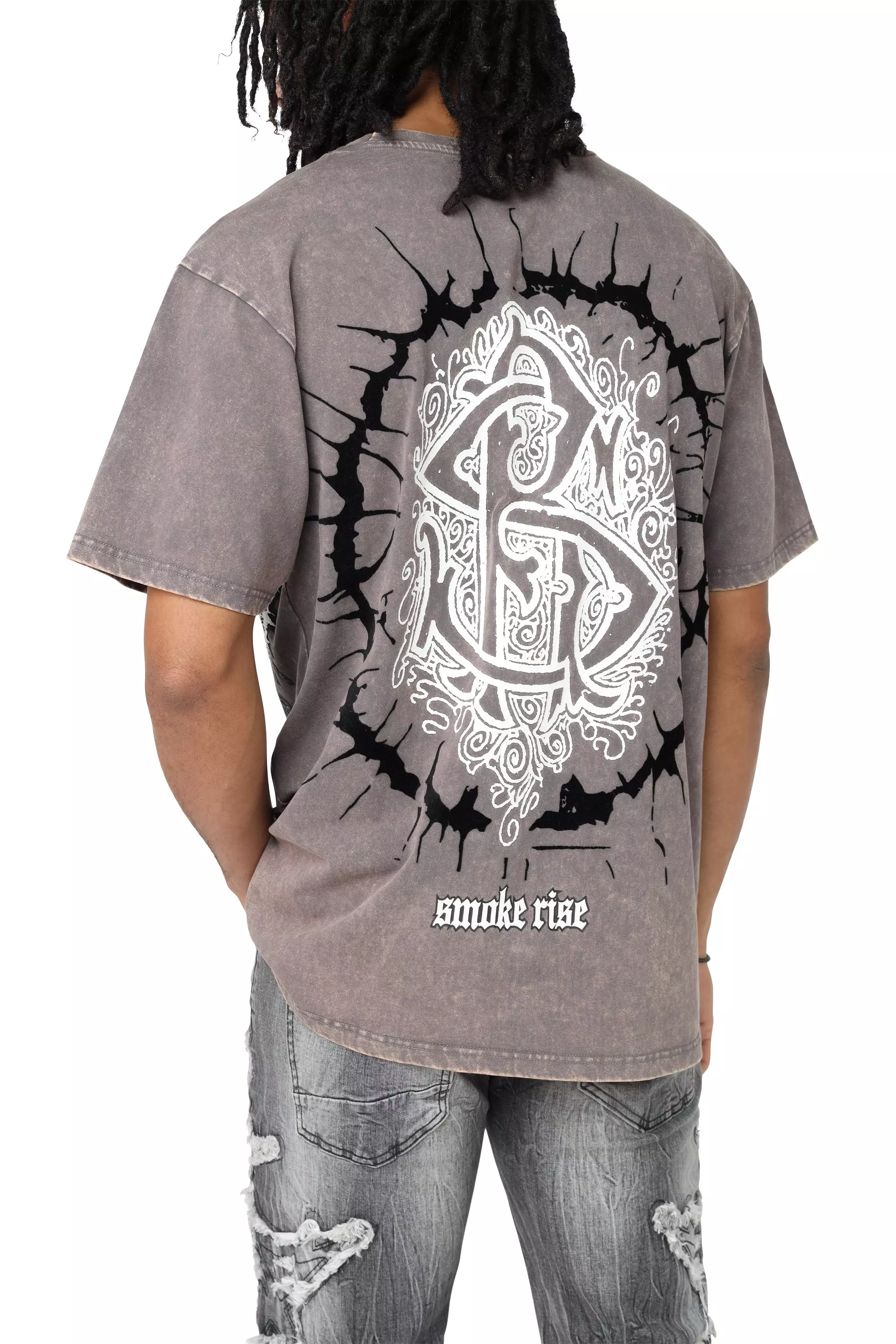 Smoke Rise Men's Dystopia Skulls Tee - Pavement