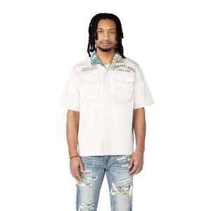 Smoke Rise Men's Monaco Tapestry Shirt - Chalk
