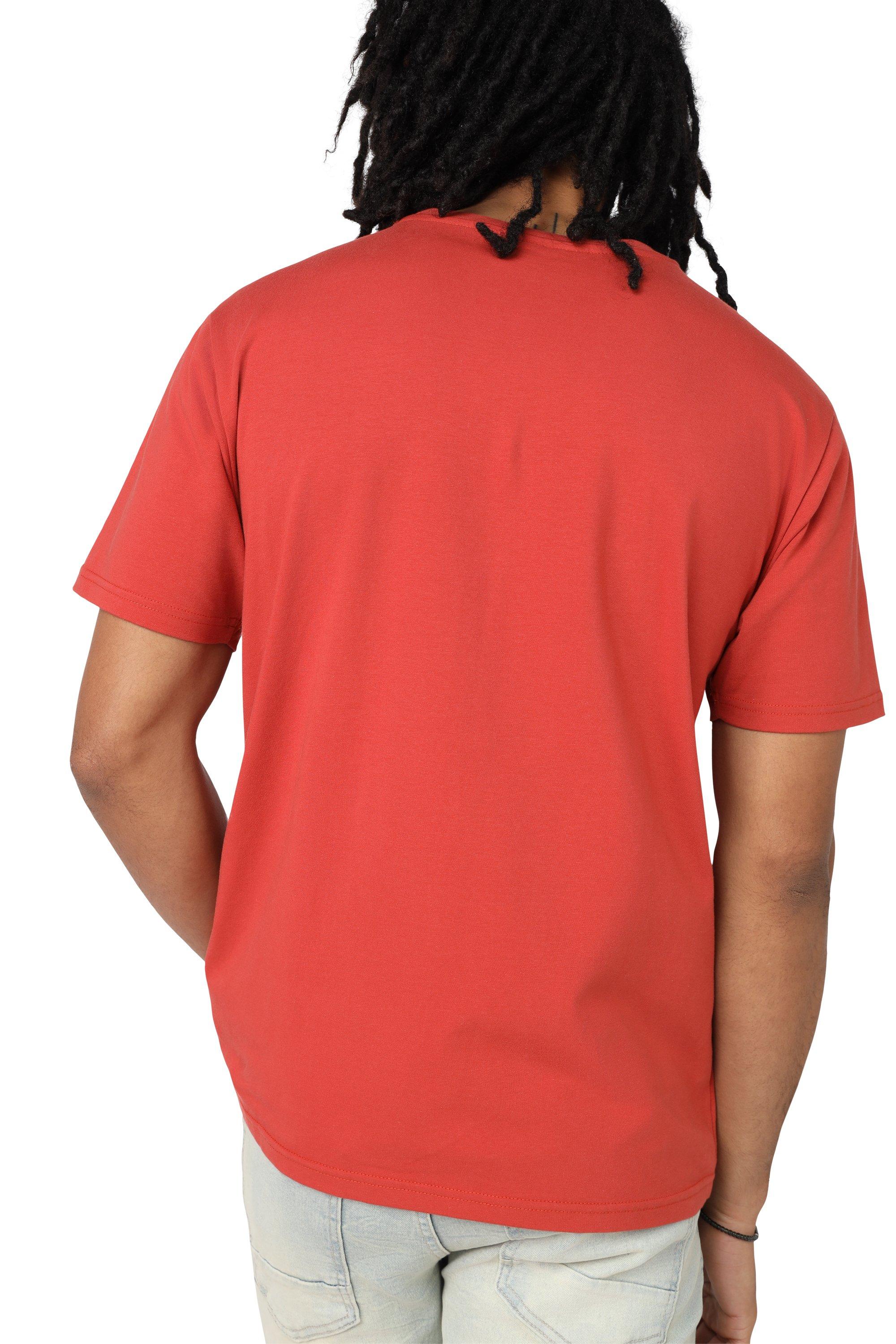 Smoke Rise Men's Roses Tandoori Tee - RUST Thumbnail View 2