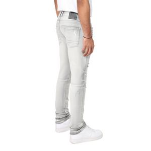 Smoke Rise Men's Slim Fit Radiant Denim Jeans - Grey