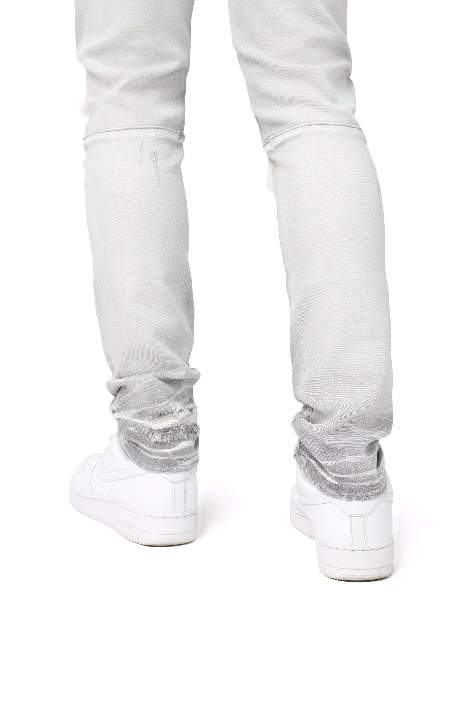 Smoke Rise Men's Slim Fit Radiant Denim Jeans - Grey - GREY