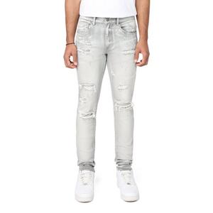 Smoke Rise Men's Slim Fit Radiant Denim Jeans - Grey