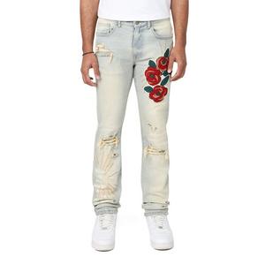 Smoke Rise Men's Slim Fit Seville Denim Jeans - Tandoori Rose