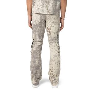 Smoke Rise Men's Solar Khaki Floral Denim Jeans