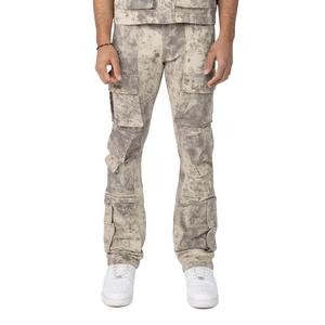 Smoke Rise Men's Solar Khaki Floral Denim Jeans