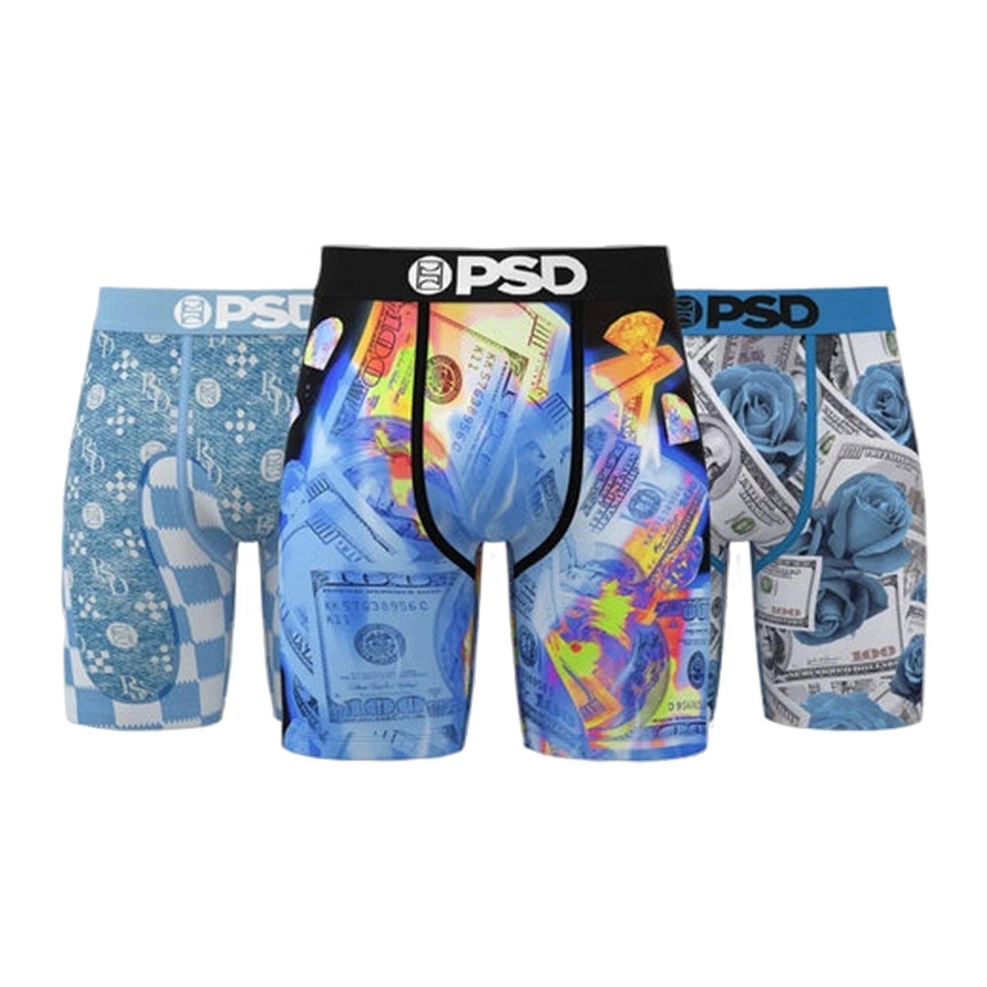 PSD Men's Icy Lux Underwear-3PK - MULTI-COLOR