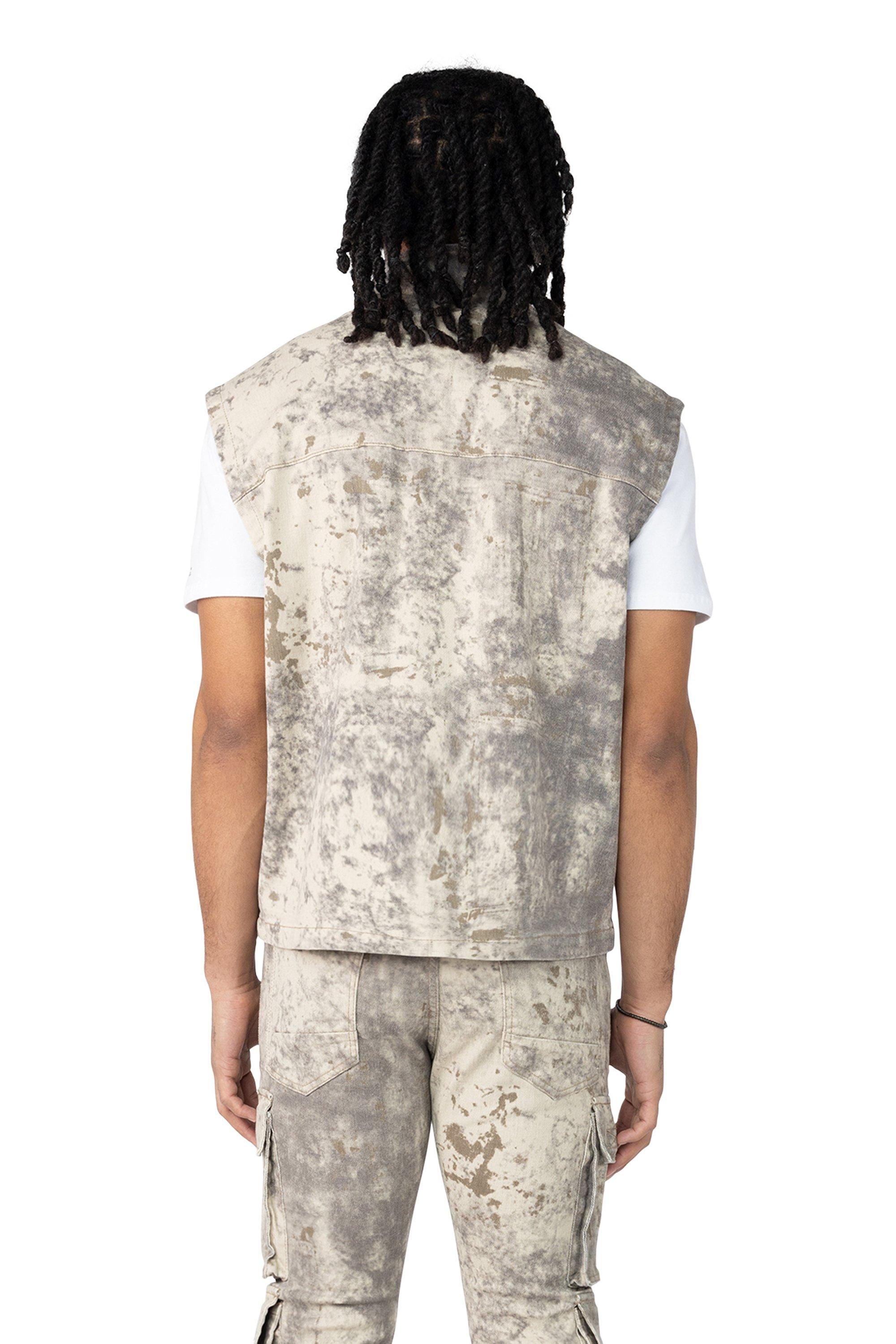 Smoke Rise Men's Twill Utility Vest - Solar Khaki - KHAKI Thumbnail View 2