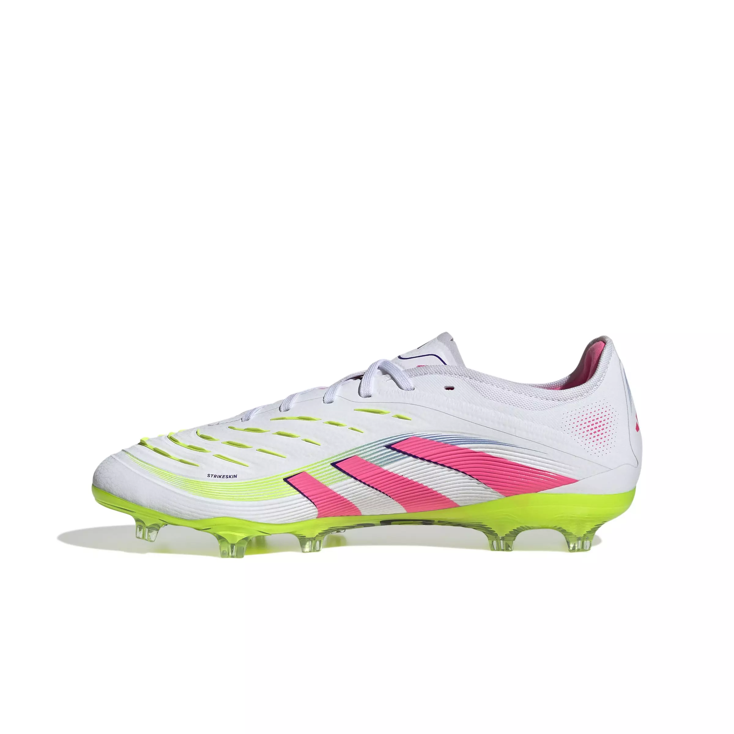 adidas Predator Pro FG "Lucid Pink Lemon" Men's Soccer Cleat - WHITE/PINK/BLUE