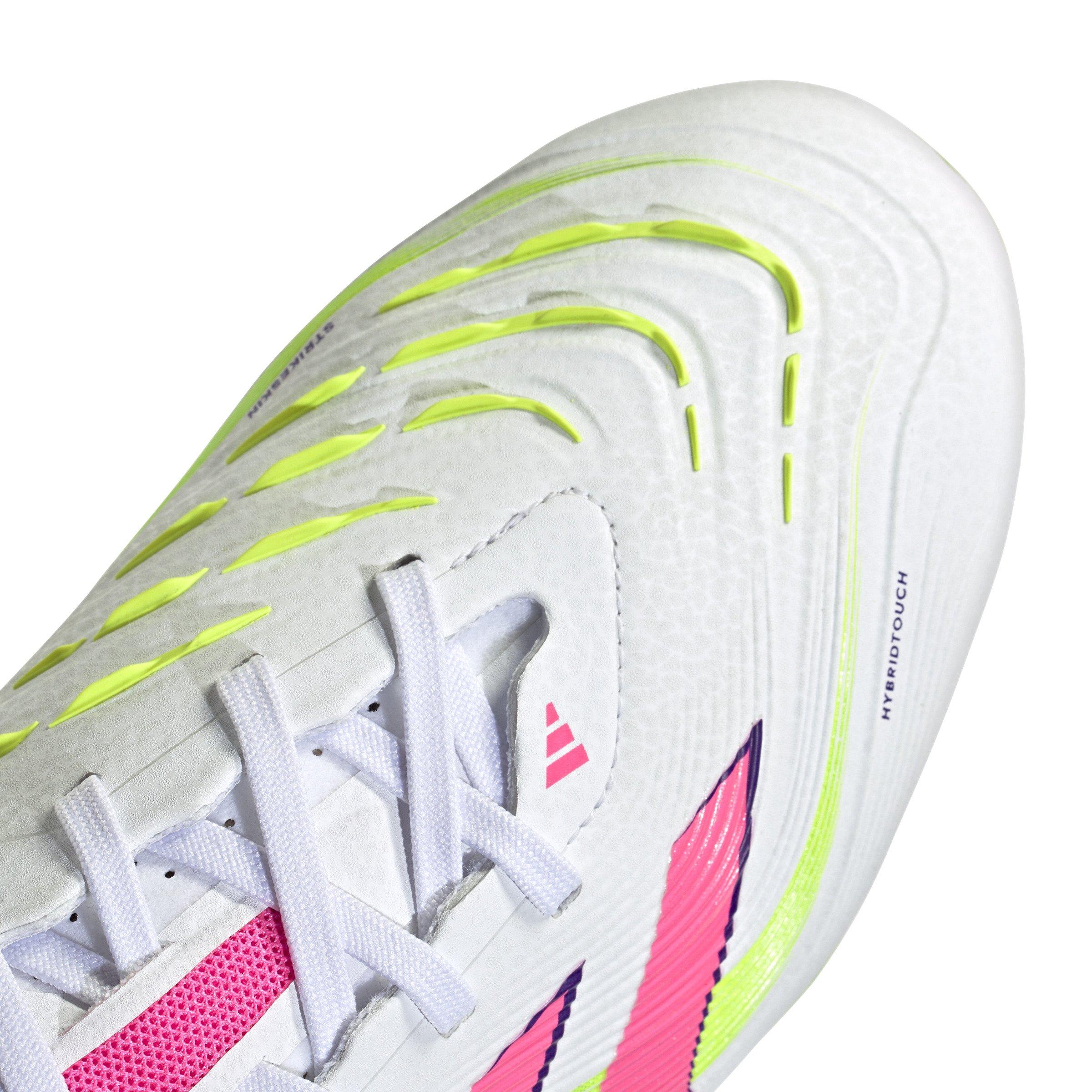 adidas Predator Pro FG "Lucid Pink Lemon" Men's Soccer Cleat - WHITE/PINK/BLUE Thumbnail View 6