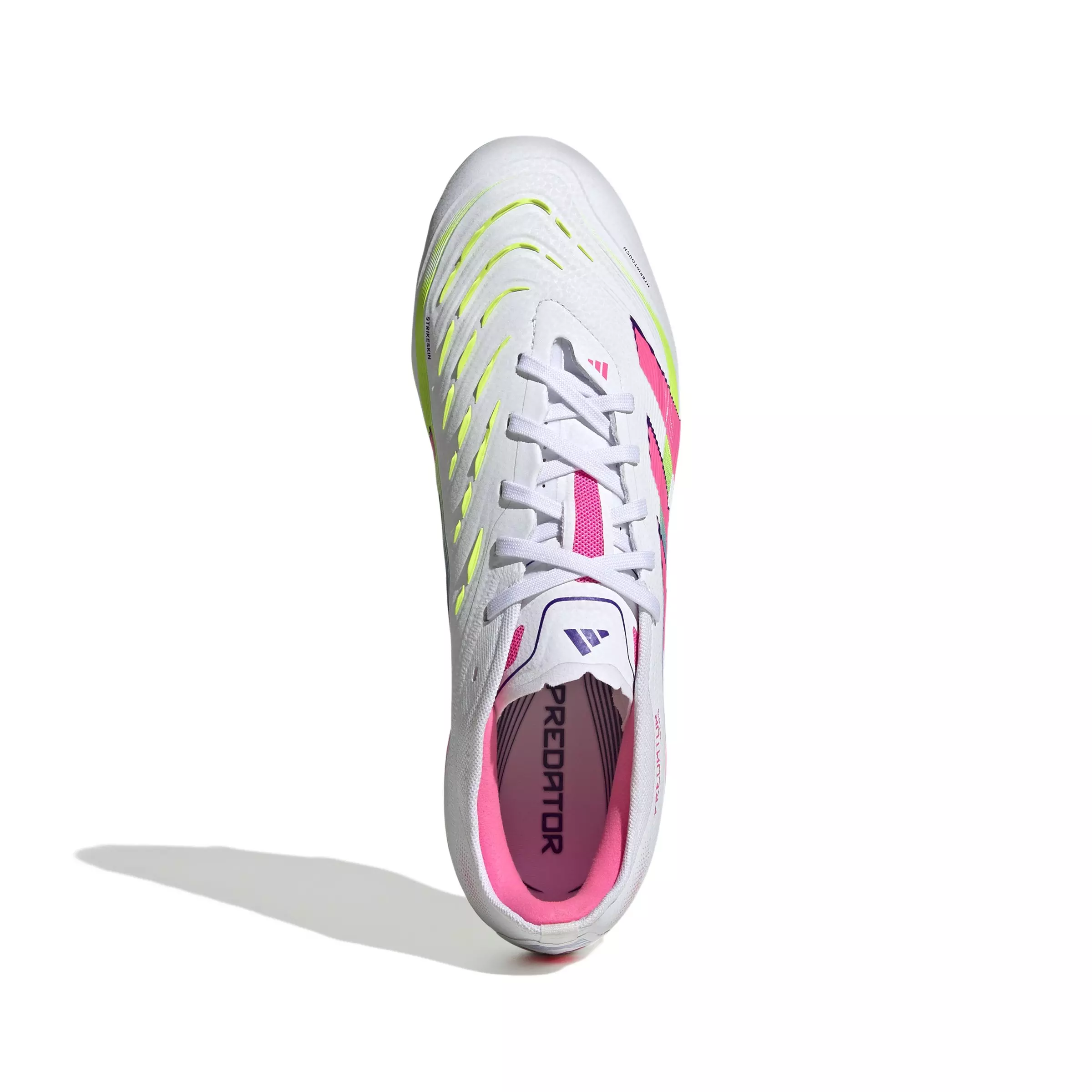 adidas Predator Pro FG "Lucid Pink Lemon" Men's Soccer Cleat - WHITE/PINK/BLUE