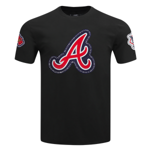 Pro Standard Men's Atlanta Braves 2025 Pick Stitch Short Sleeve Tee-Black