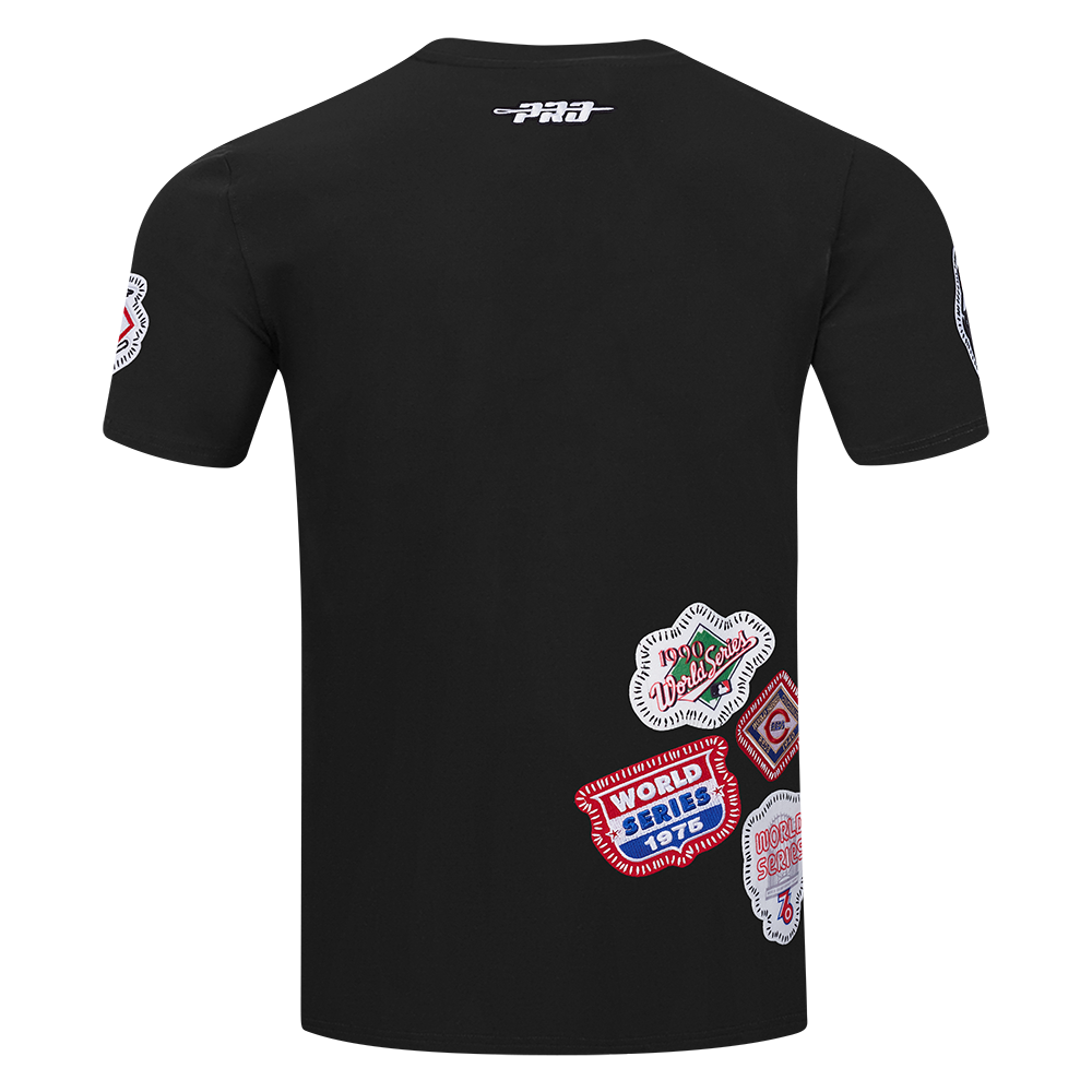 Pro Standard Men's Cincinnati Reds 2025 Pick Stitch Short Sleeve Tee-Black - BLACK Thumbnail View 2