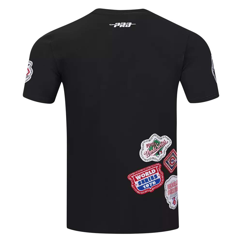 Pro Standard Men's Cincinnati Reds 2025 Pick Stitch Short Sleeve Tee-Black - BLACK