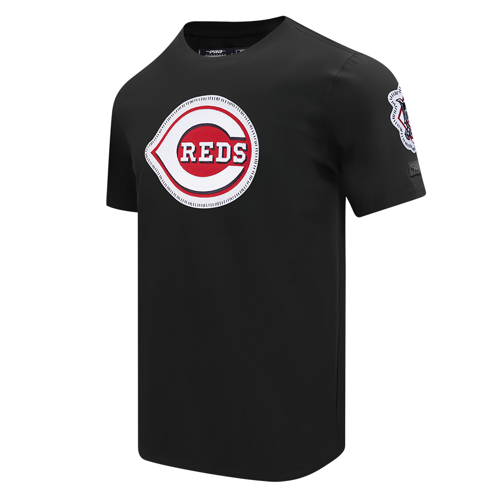 Pro Standard Men's Cincinnati Reds 2025 Pick Stitch Short Sleeve Tee-Black - BLACK Thumbnail View 3