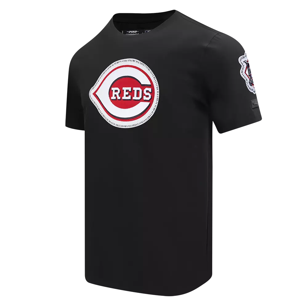 Pro Standard Men's Cincinnati Reds 2025 Pick Stitch Short Sleeve Tee-Black - BLACK