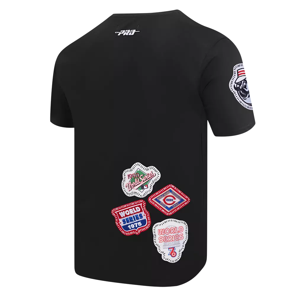 Pro Standard Men's Cincinnati Reds 2025 Pick Stitch Short Sleeve Tee-Black - BLACK