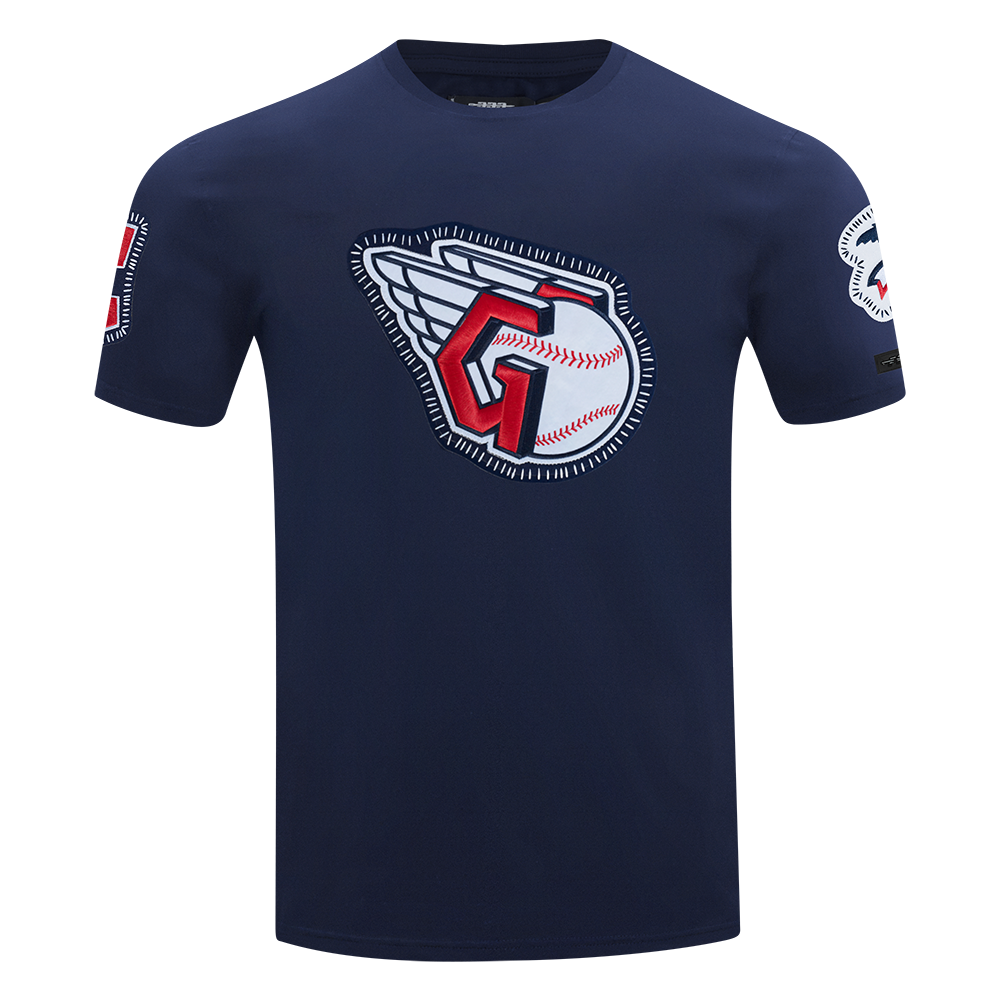 Pro Standard Men's Cleveland Guardians 2025 Pick Stitch Short Sleeve Tee-Navy - NAVY Thumbnail View 1