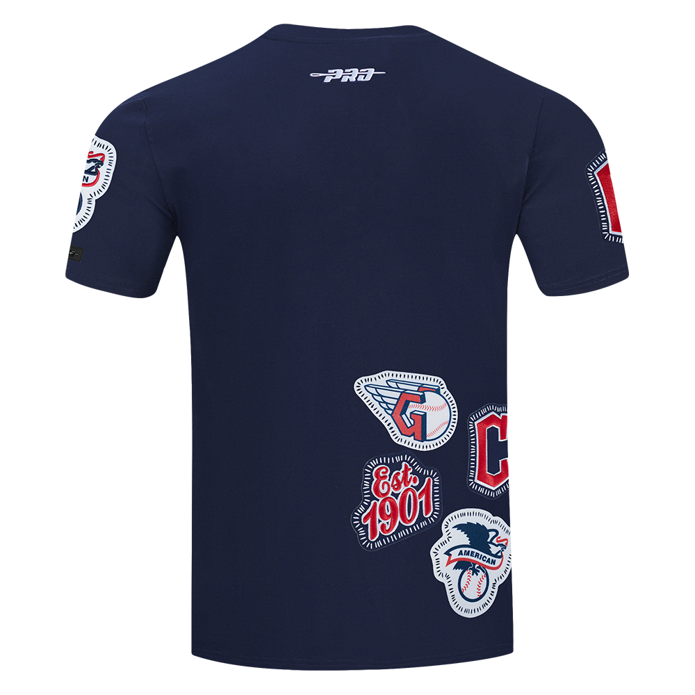 Pro Standard Men's Cleveland Guardians 2025 Pick Stitch Short Sleeve Tee-Navy - NAVY Thumbnail View 2