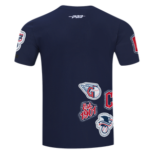 Pro Standard Men's Cleveland Guardians 2025 Pick Stitch Short Sleeve Tee-Navy