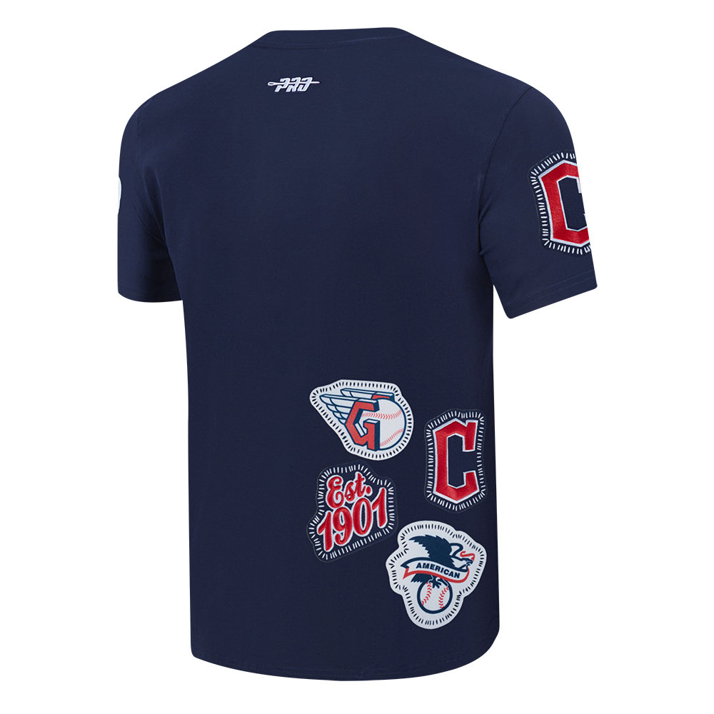 Pro Standard Men's Cleveland Guardians 2025 Pick Stitch Short Sleeve Tee-Navy - NAVY Thumbnail View 4