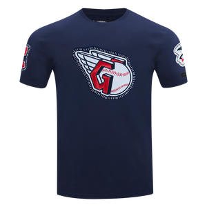 Pro Standard Men's Cleveland Guardians 2025 Pick Stitch Short Sleeve Tee-Navy