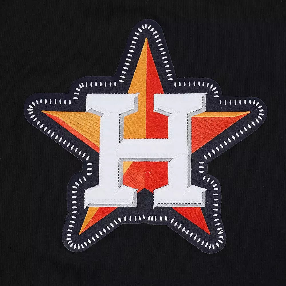 Pro Standard Men's Houston Astros 2025 Pick Stitch Short Sleeve Tee-Black - BLACK