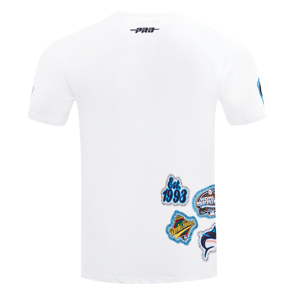 Pro Standard Men's Miami Marlins 2025 Pick Stitch Short Sleeve Tee-White - WHITE Thumbnail View 2