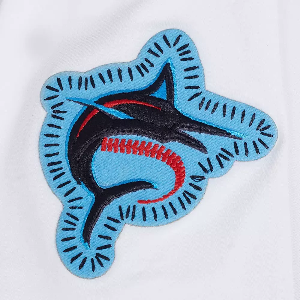 Pro Standard Men's Miami Marlins 2025 Pick Stitch Short Sleeve Tee-White - WHITE