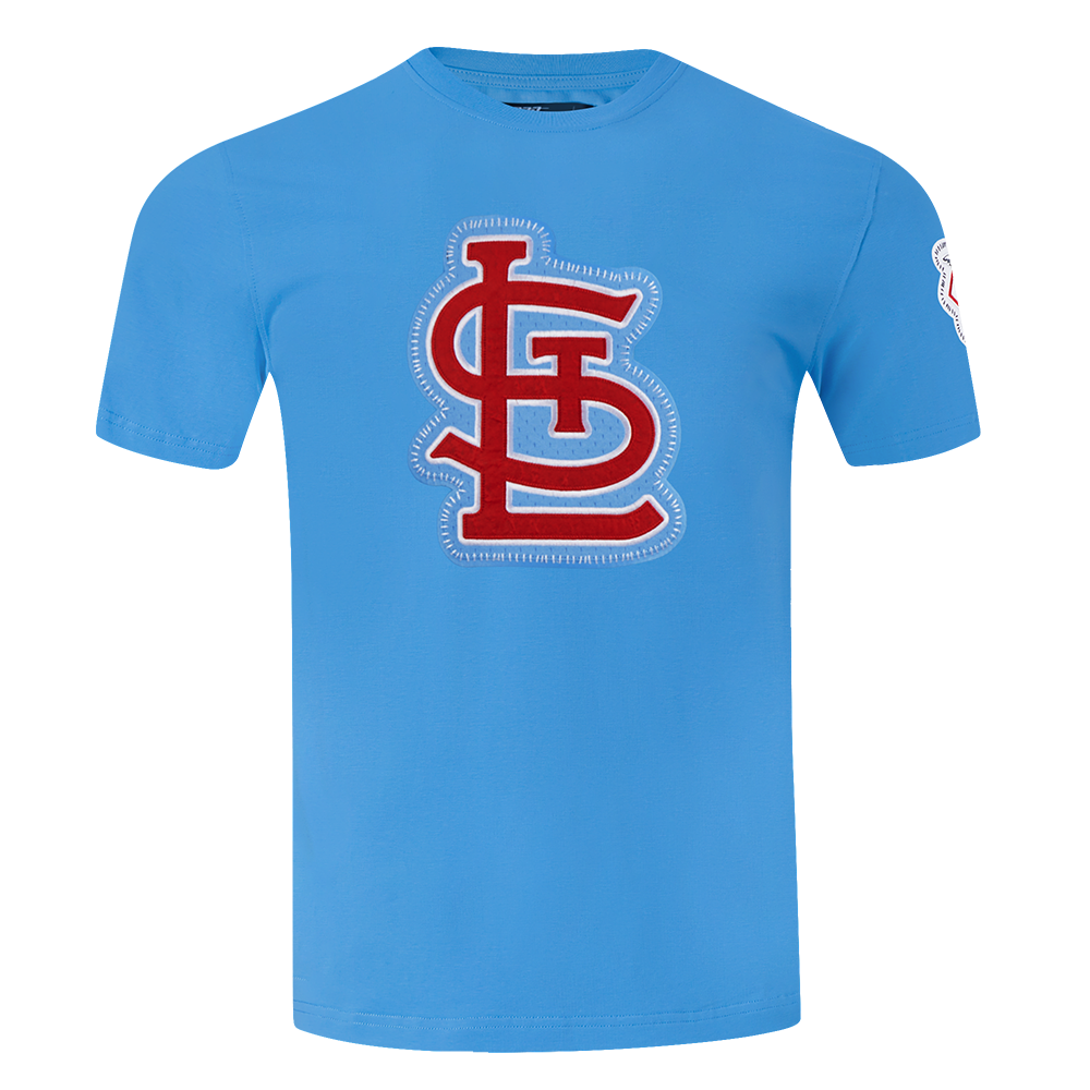 Pro Standard Men's St. Louis Cardinals 2025 Pick Stitch Short Sleeve Tee-Blue - BLUE Thumbnail View 1