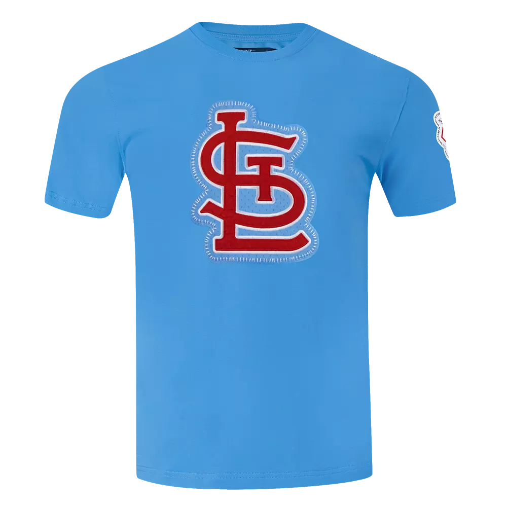 Pro Standard Men's St. Louis Cardinals 2025 Pick Stitch Short Sleeve Tee-Blue - BLUE