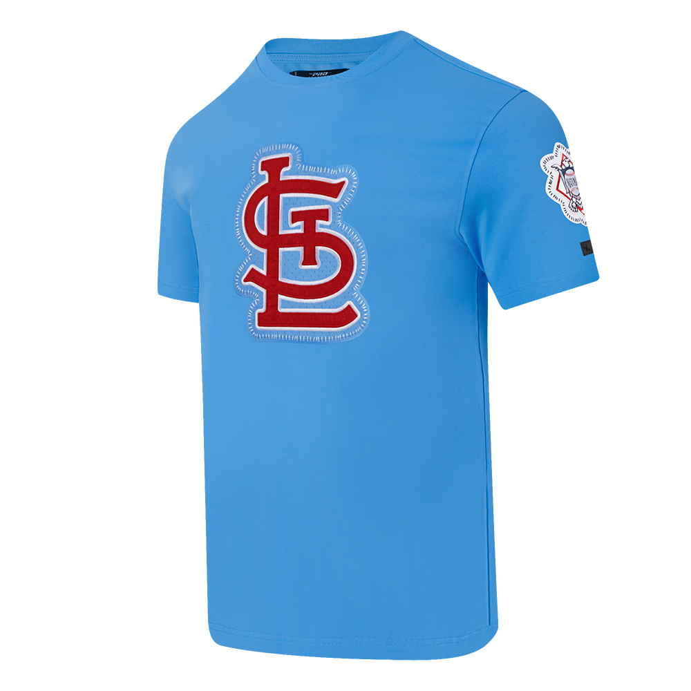 Pro Standard Men's St. Louis Cardinals 2025 Pick Stitch Short Sleeve Tee-Blue - BLUE Thumbnail View 3