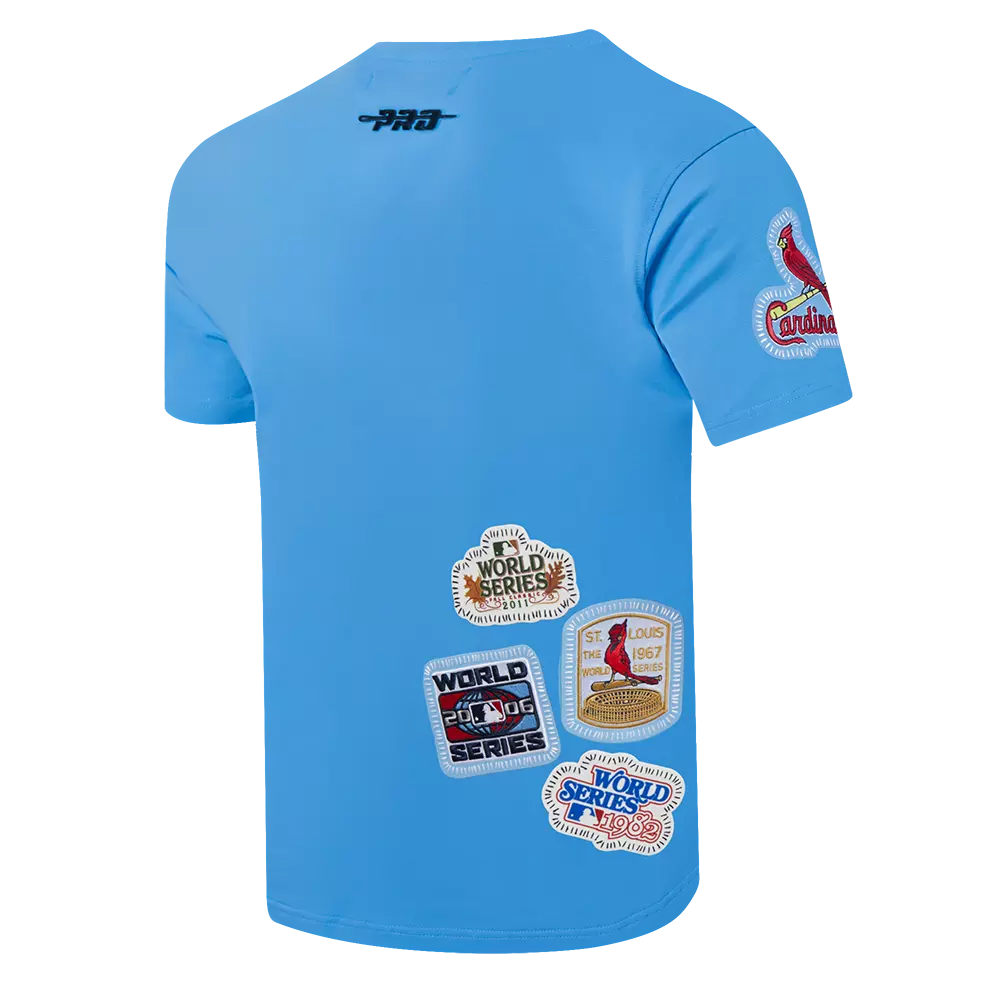 Pro Standard Men's St. Louis Cardinals 2025 Pick Stitch Short Sleeve Tee-Blue - BLUE