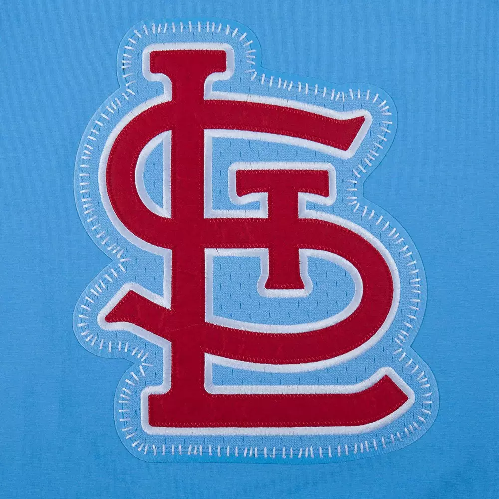 Pro Standard Men's St. Louis Cardinals 2025 Pick Stitch Short Sleeve Tee-Blue - BLUE